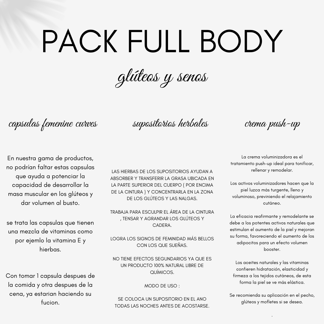 PACK FULL BODY